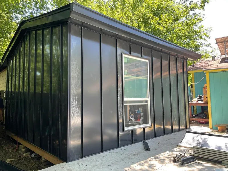 Black standing seam metal wall panels for Metal Roof Installation in Kansas City